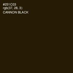 #251C03 - Cannon Black Color Image